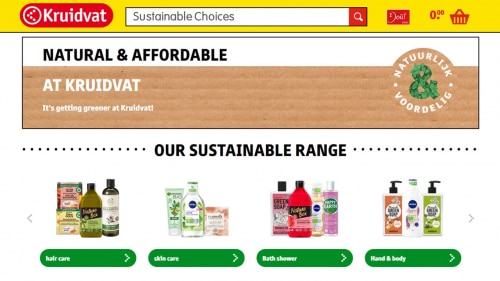 Kruidvat推出可持續產品