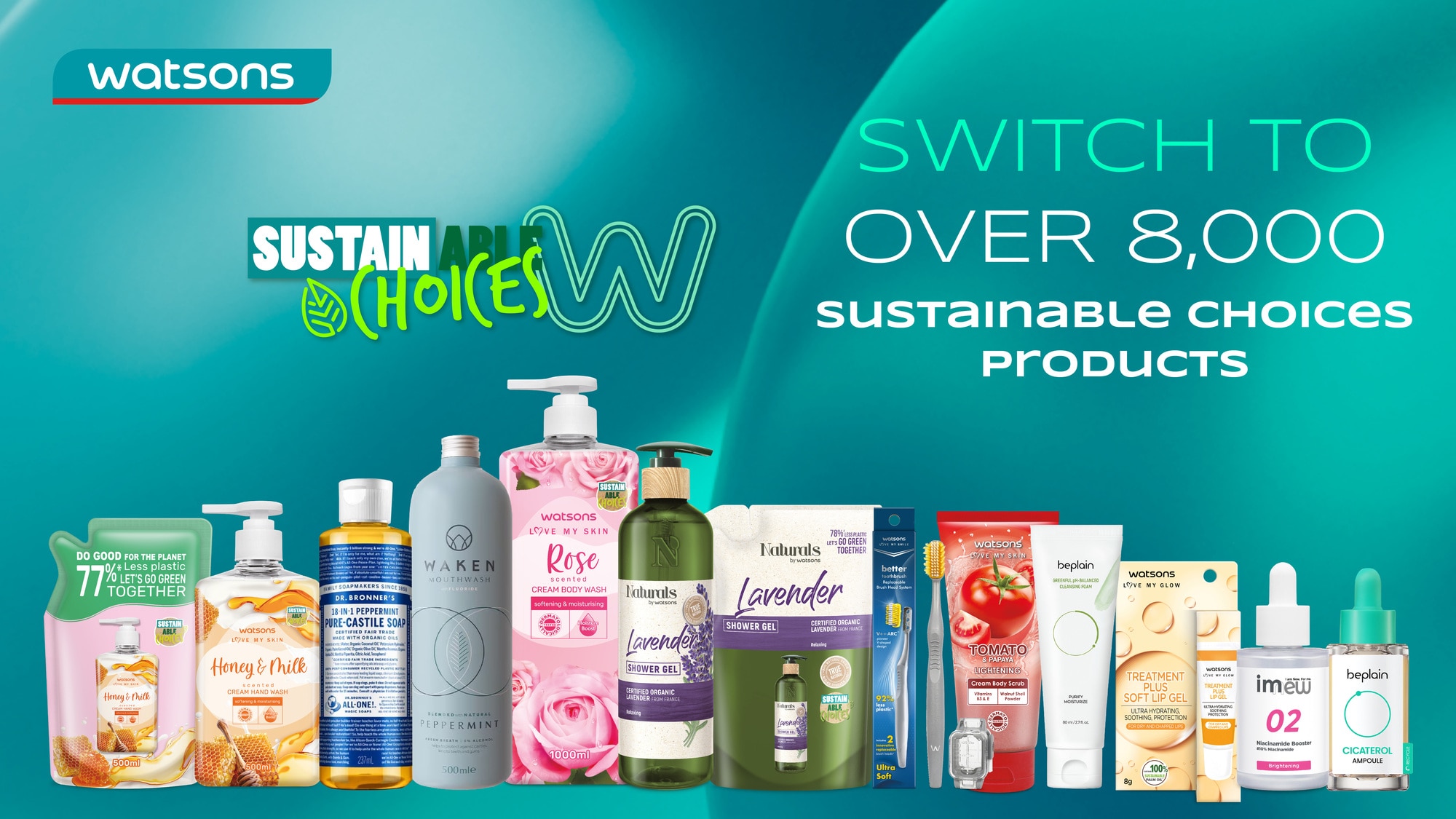 Watsons Furthers its Sustainability Commitment By Increasing Sustainable Choices Products to 8,000